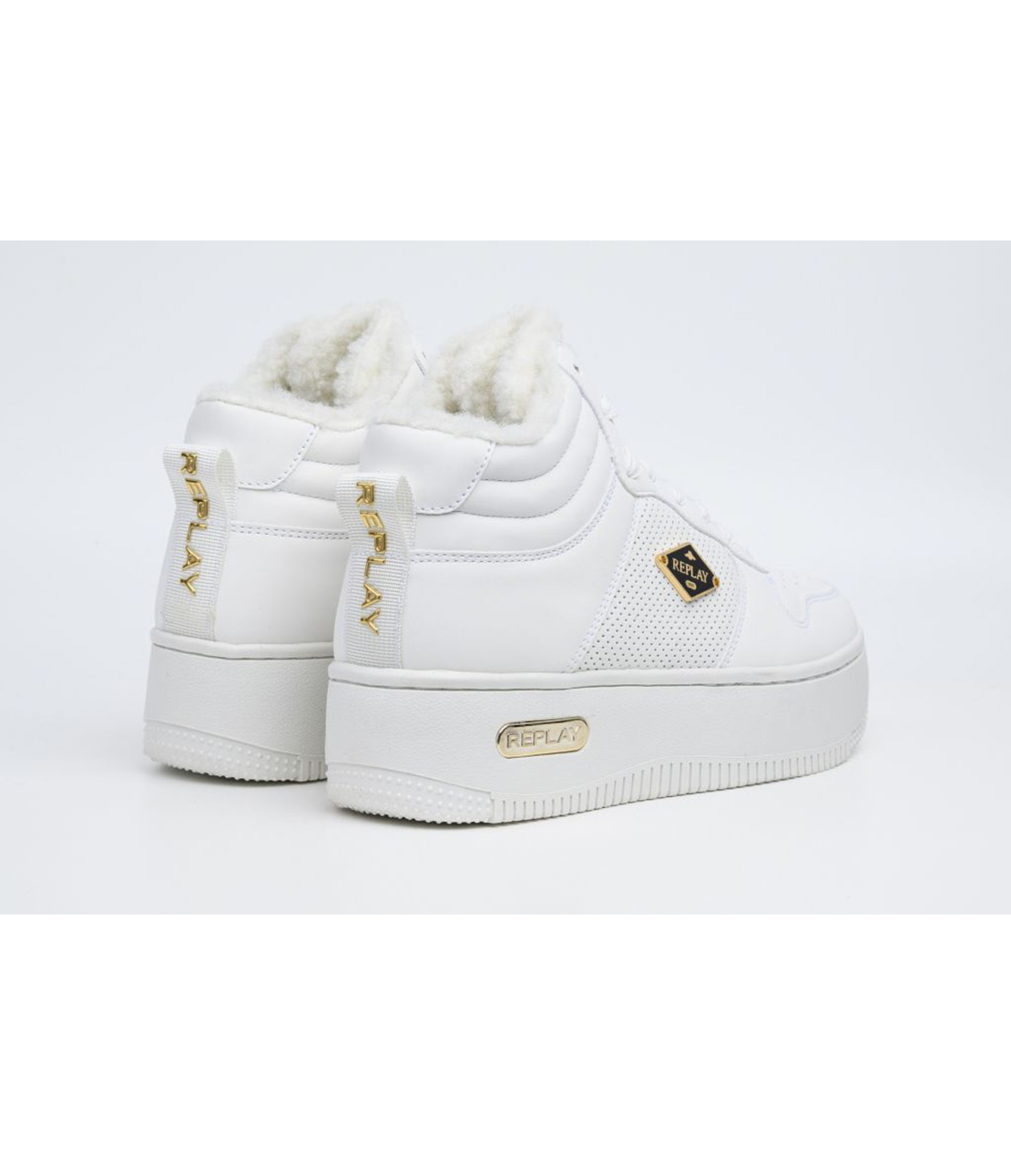 ムートンミッドカットスニーカー 詳細画像 ホワイト 2